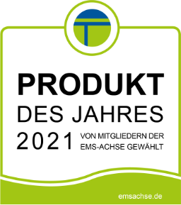 Siegel Emsachse Produkt des Jahres 2021 